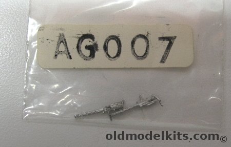 Aeroclub 1/72 Vickers Machine Guns (2) - Circa 1930s, G007 plastic model kit